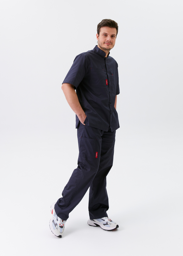 Топ медицинский унисекс Хэритаж, ртуть хлопок