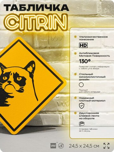 Табличка с мемом шуточная на дверь и стену, для офиса и дома, декоративный знак, 24,5х24,5 см, Айдентика Технолоджи