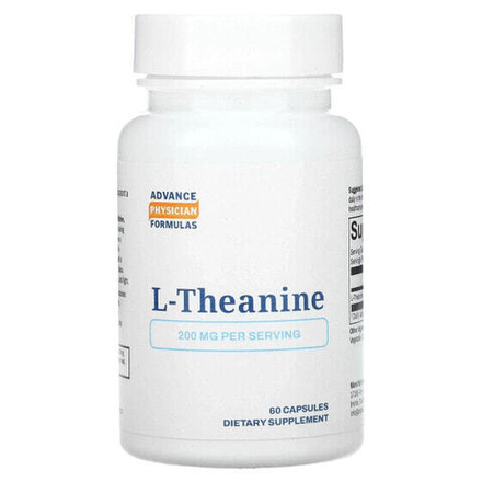 Аминокислоты Advance Physician Formulas, Inc., L-теанин, 200 мг, 60 капсул