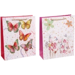 Пакет подарочный «Бабочки» 26*32*10 см