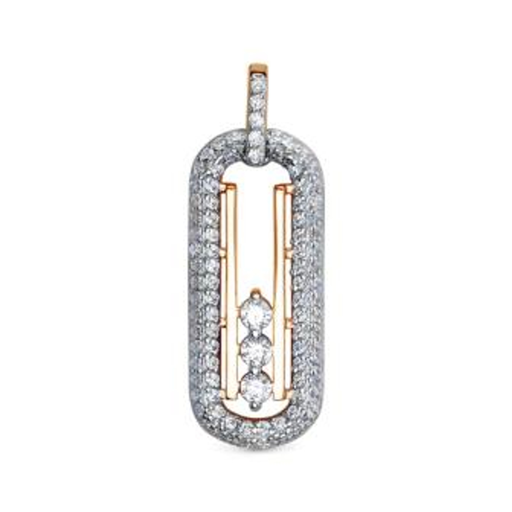 Подвеска из золота с фианитами