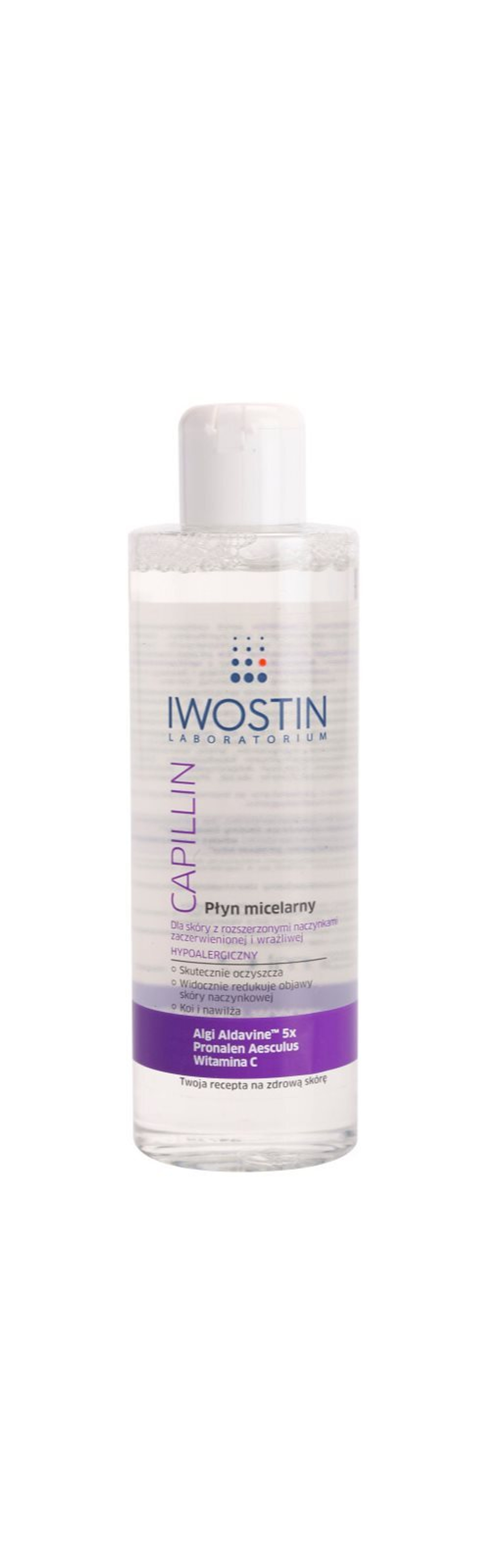 Iwostin Capillin - очищающая мицеллярная жидкость для чувствительной кожи, склонной к обесцвечиванию /   215  ml  / GTIN 5902502453313