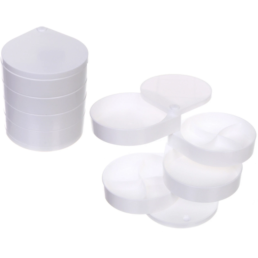 Органайзер для хранения «ФРАНКОТТА», цвет белый, четыре отделения, 12.5*11.5см (упаковка коробка)