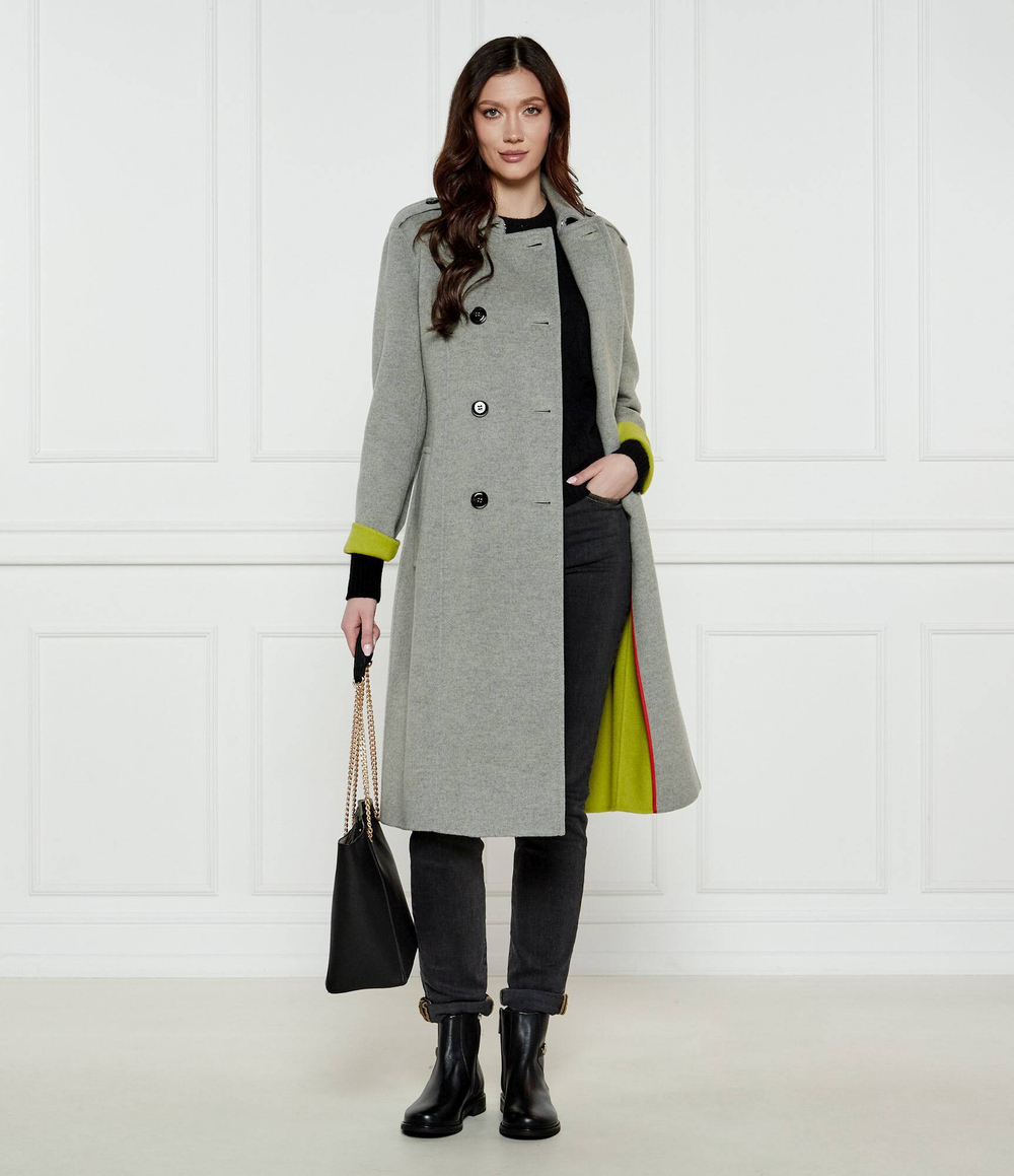 Шерстяное пальто RUNAWAY MAX&Co. - серый(6011031)