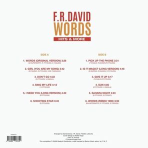 F. R. David / Words — Hits & More (LP)