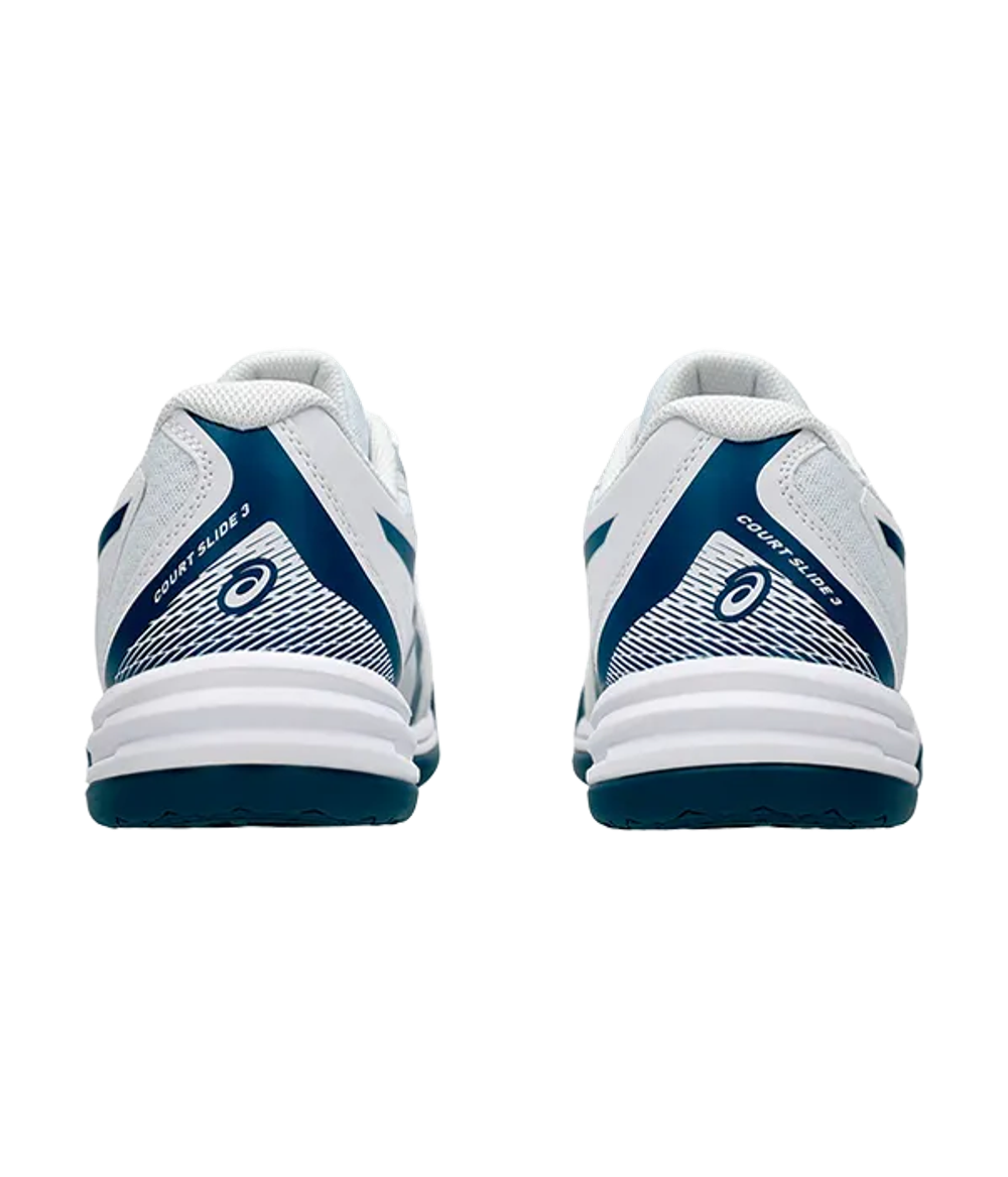 Asics Court Slide 3 Белый-Синие кроссовки Mako