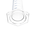 Цилиндр мерный стеклянный с носиком, 2000 мл, с шестигранным стеклянным основанием