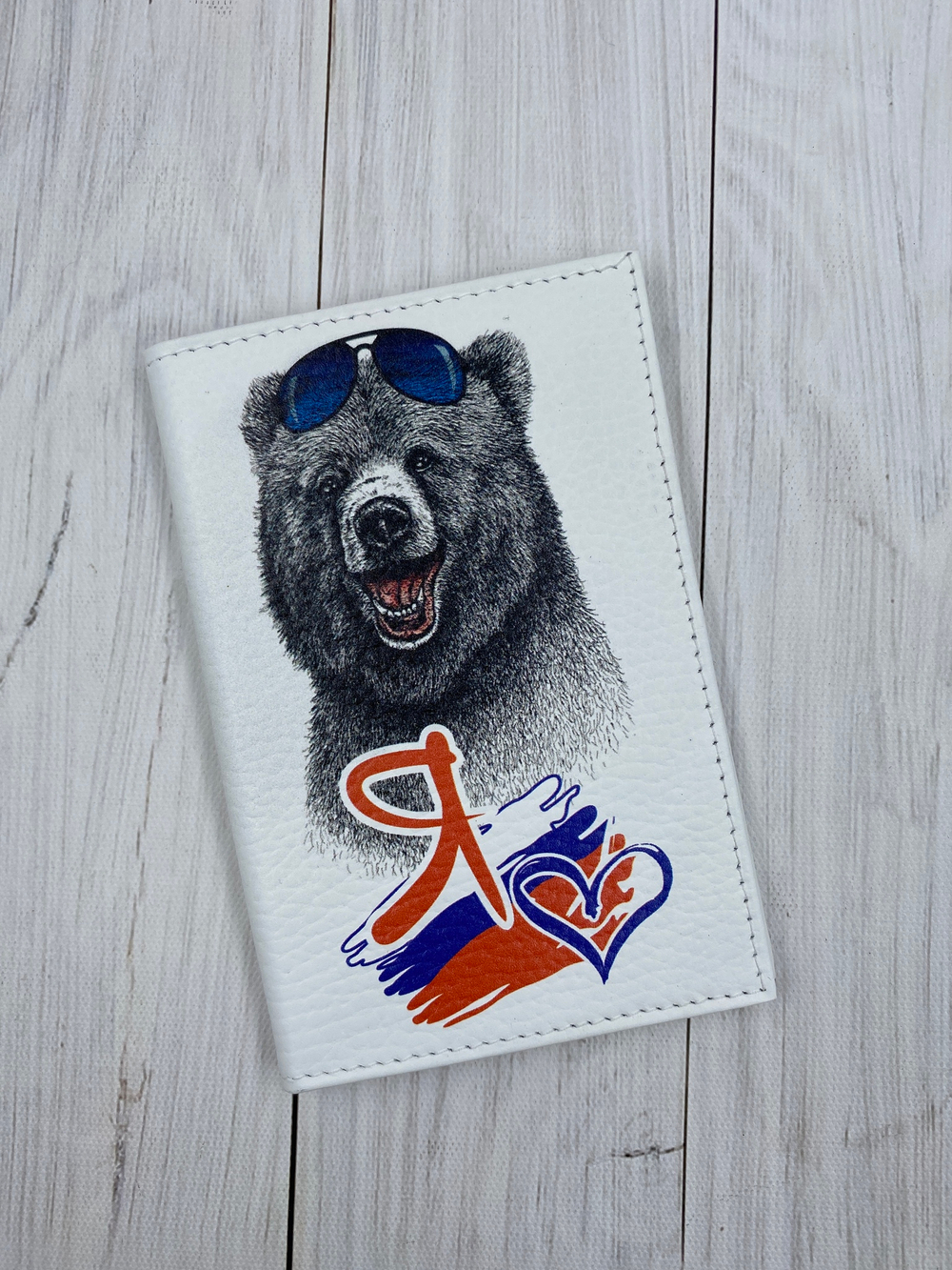 обложка на паспорт белая