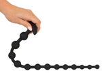 Черные анальные бусы Anal beads - 50 см. (Цвет: черный)