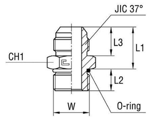 Штуцер FRLG JIC 1.5/16 - UNF 1.5/16