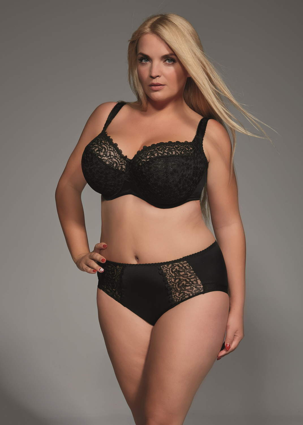 Трусы Kris Line Betty слипы Midi (черный)