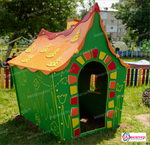 Тематическая игровая зона Сказочный домик из экопластика