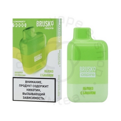 Одноразовая ЭС BRUSKO LONGPARTY 9000 с ароматом Яблока с бананом, 20мг/см3, 9 мл. (М)