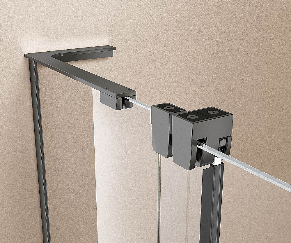 Душевая дверь Vincea Walk-In 120 VDS-4WSL120 стекло прозрачное/профиль вороненая сталь