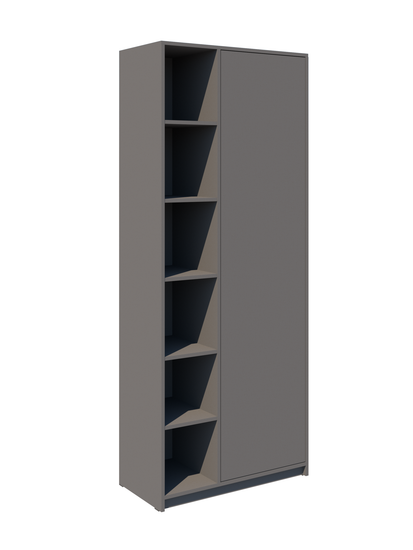 Шкаф ГРАНД-ЛАВОРО-18 /800*2000*400/ правый анкор темный / анкор светлый