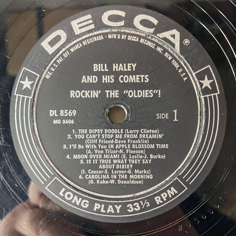 Винтажная виниловая пластинка LP Bill Haley And His Comets Rockin The Oldies (США 1957)