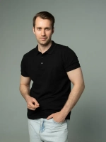 Футболка поло с коротким рукавом хлопок