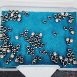 Бусина проставочная, сталь, с алмазной гранью, р-р 3мм, цена за набор 10 шт