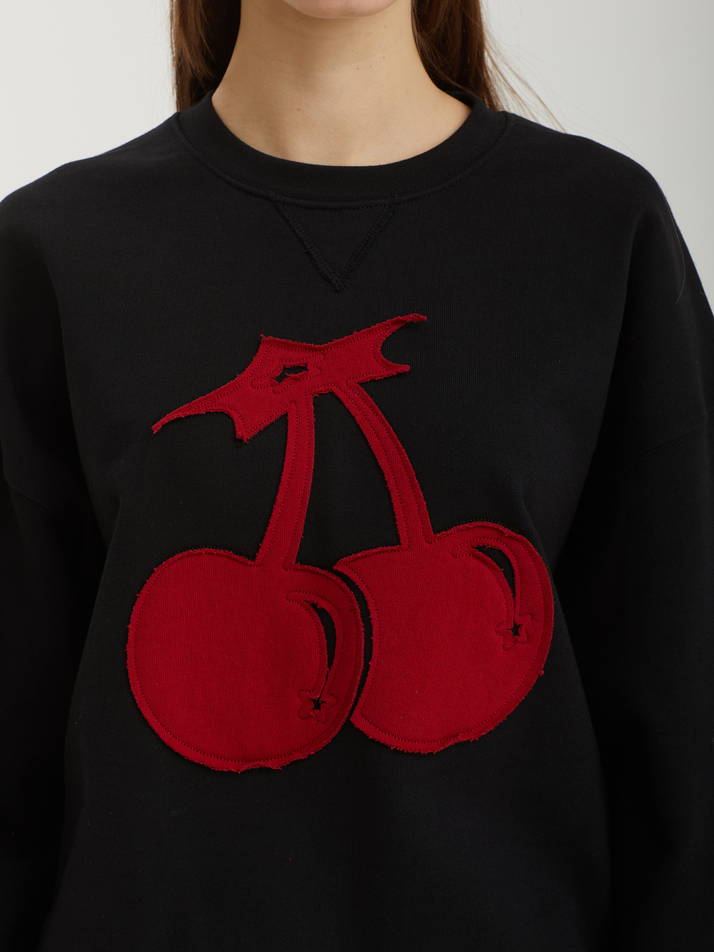 Женская Толстовка Rockstar Cherry Applique