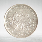 France, 5 Francs 1993 - Signature "O. Roty", VF