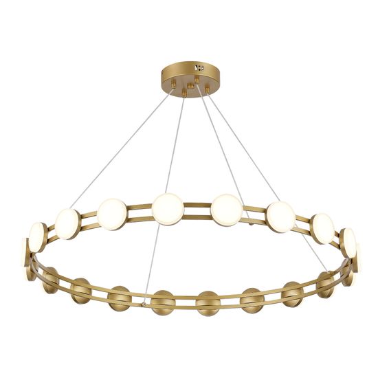 SL6610.203.20 Светильник подвесной ST-Luce золотистый/белый LED 1*40W 4000K MONRO