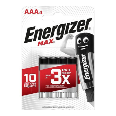 7638900438147 Energizer MAX LR03/AAA 4BL элемент питания