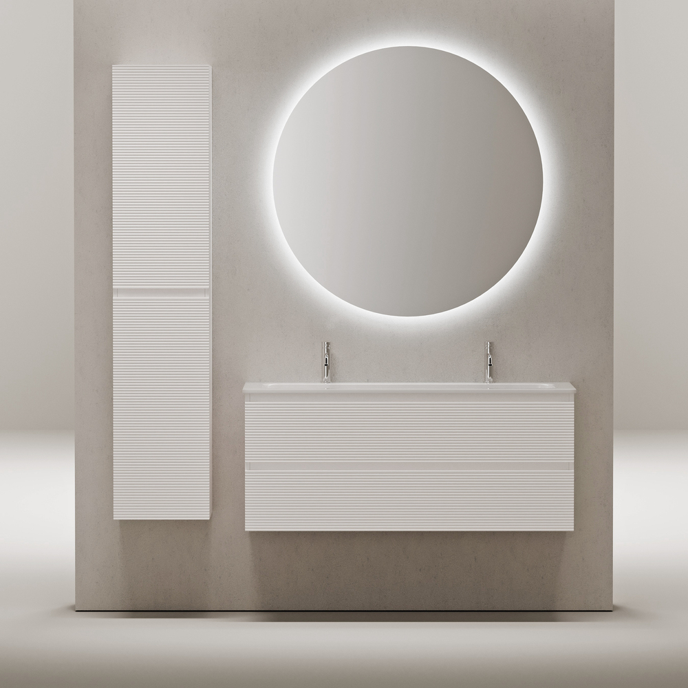 Тумба подвесная под раковину Sancos Folk, Bianco 1195х445х500