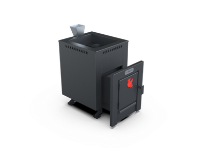 Банная печь Душа- 15 Кожух Квадро Закрытая Каменка