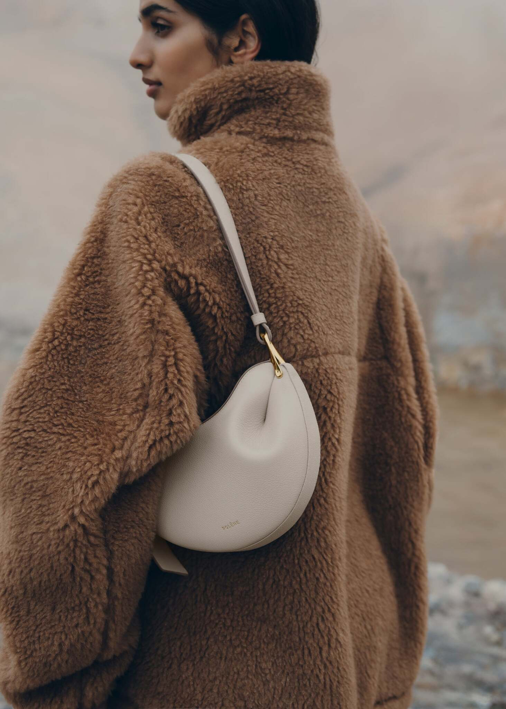 Сумка Polene Tonca EDITION CRAIE GRAINÉ