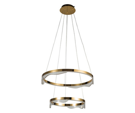 Люстра Кастела латунь d60+40 h150 Led 60W (3000K)