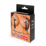 Пэстисы Notabu BDSM в форме сердец с кисточками серебряные