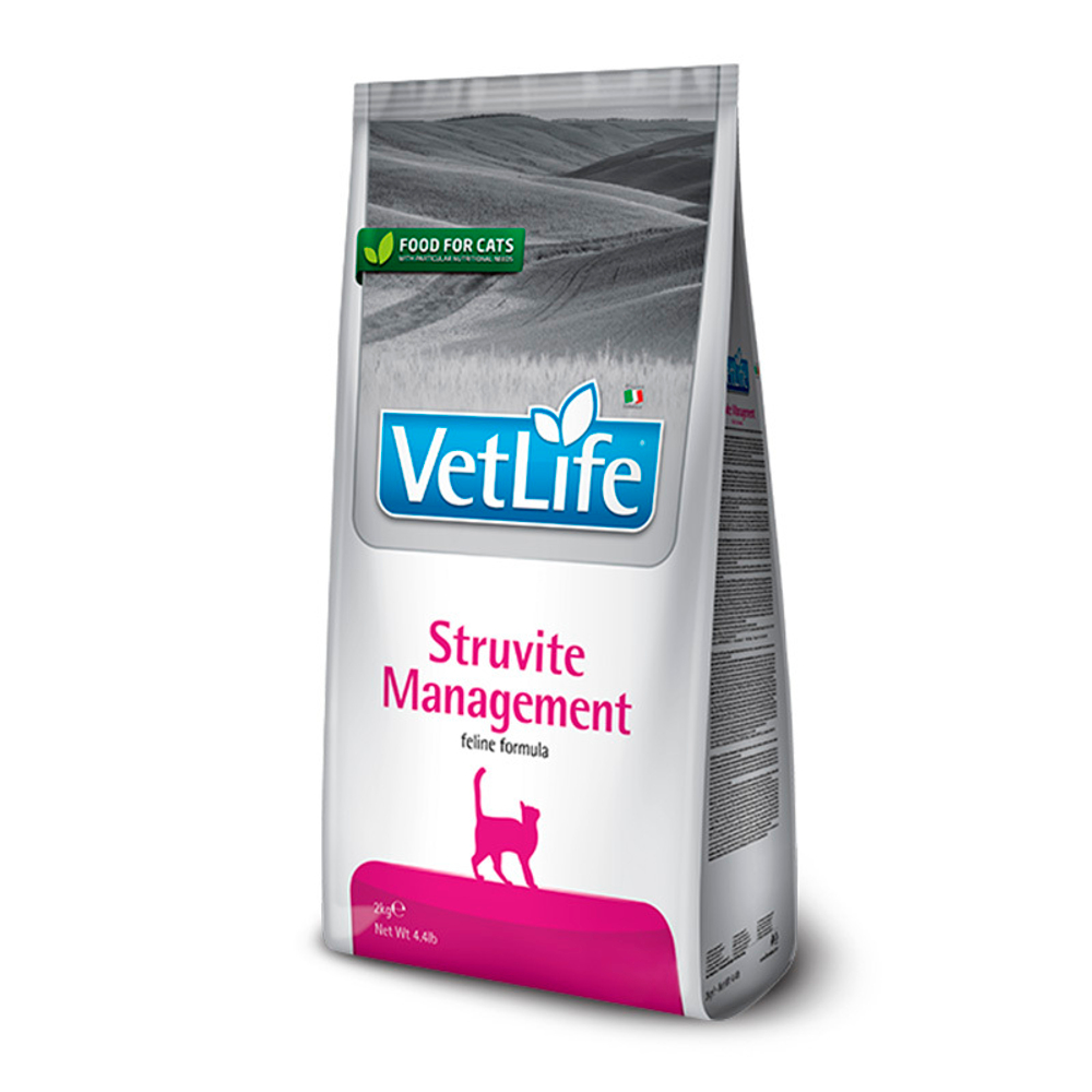 Сухой корм Farmina VetLife Cat Struvite Management 2 кг для кошек при рецидивах МКБ
