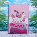 Обложка на паспорт «Travel», Веселый Единорожек, 9,5*13см