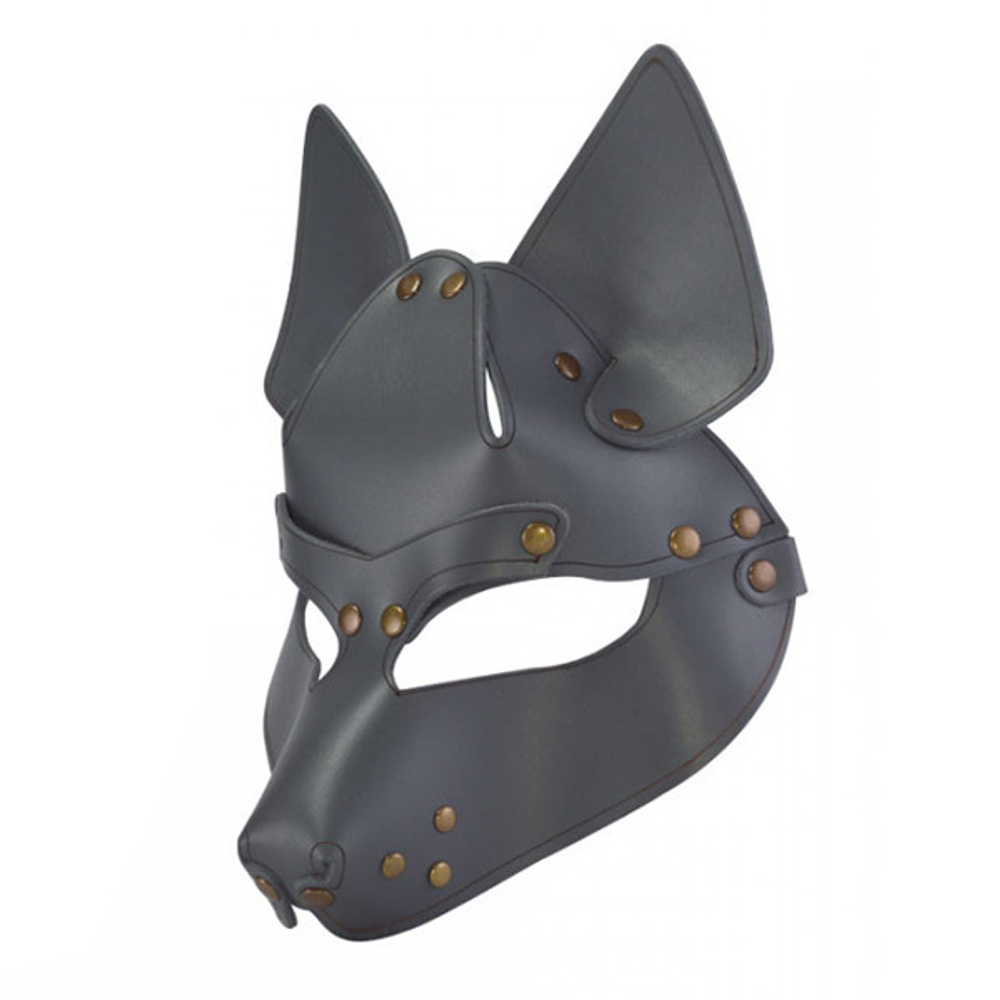 Серая маска с клепками Волк Sitabella Wolf BDSM Accessories 3416-6