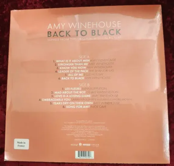 Amy Winehouse, Various – Back To Black, Songs From The Original Motion Picture LP