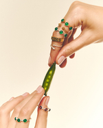 Кольцо КОЛТ с гранатами