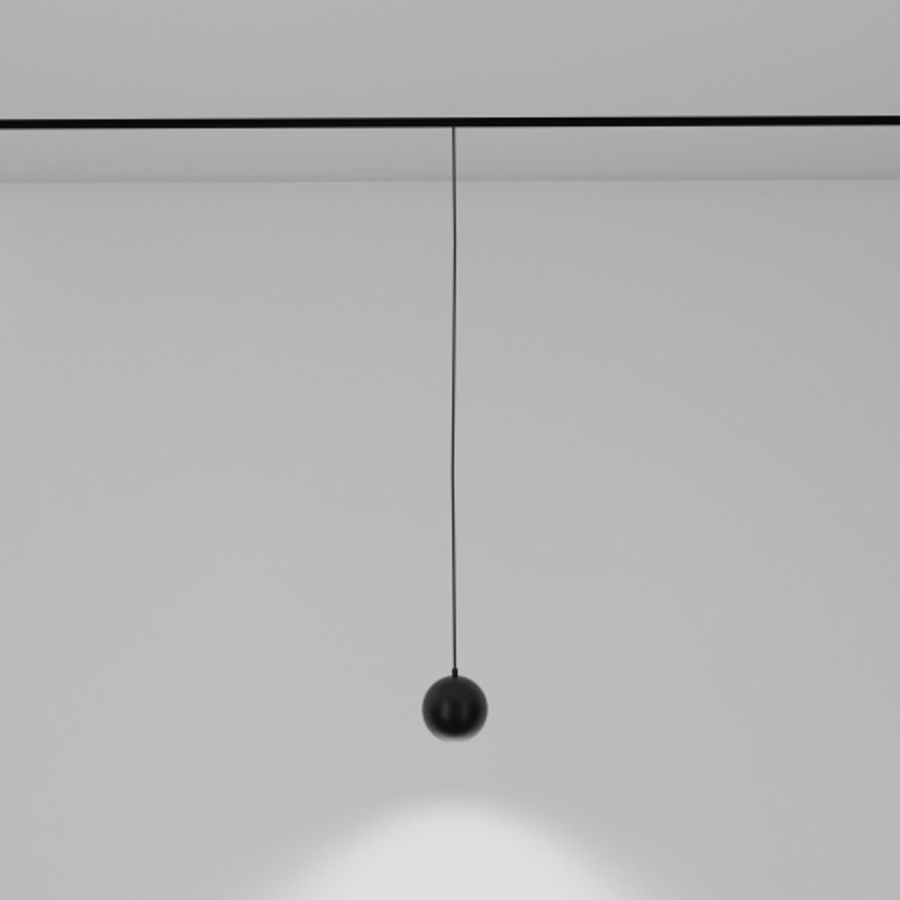 Магнитный трековый светильник ЭРА TRM20-9-5W3K BK светодиодный 5Вт 3000К черный | Магнитные трековые светильники