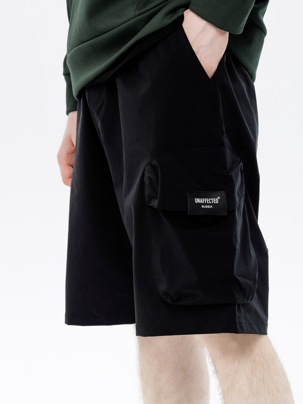 Шорты UNAFFECTED Нейлон Карго Черный