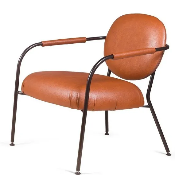 Лаунж-кресло Ego, коричневая экокожа