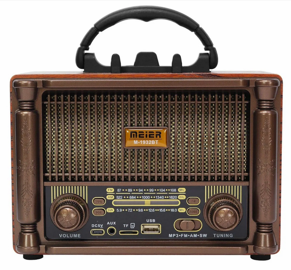Радиоприемник в ретро стиле с MP3 плеером и BT Meier M1932BT