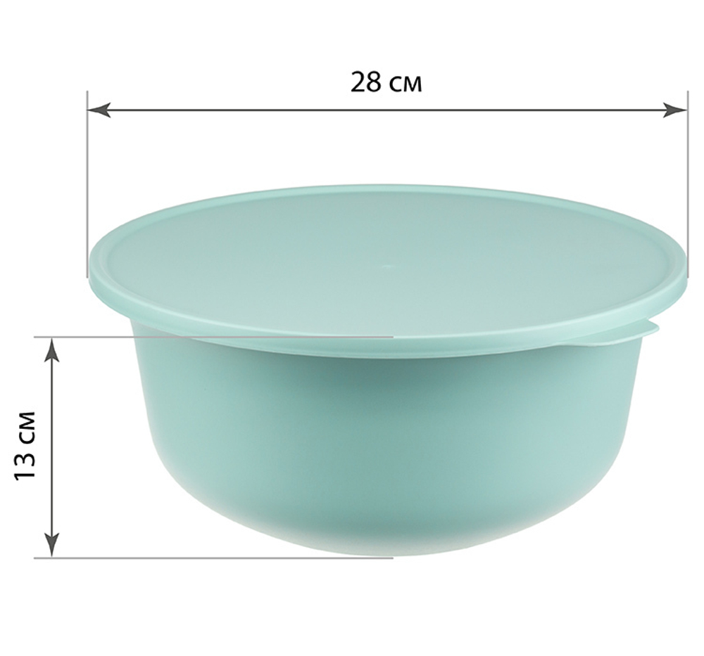 Миска ТЭСТИ 4,3л с крышкой