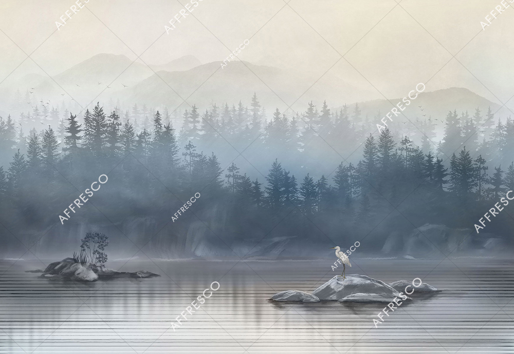 Аист на водоеме,  арт. ID137767