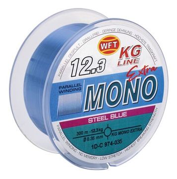 Леска монофильная WFT KG MONO EXTRA Steel Blue 300 м, 0,35 мм