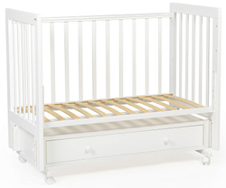 Детская кроватка Tutis Cloud 4 с маятником и ящиком VD25-2122201 белый