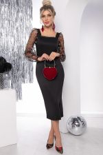 Платье "Мэрилин" (блэк энд рэд) П7904 LT Collection