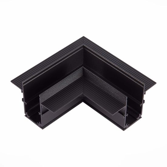 ST007.429.00 Угол-соединитель для встраиваемого магнитного шинопровода под ГКЛ 9м ST-Luce Черный SKYLINE 48