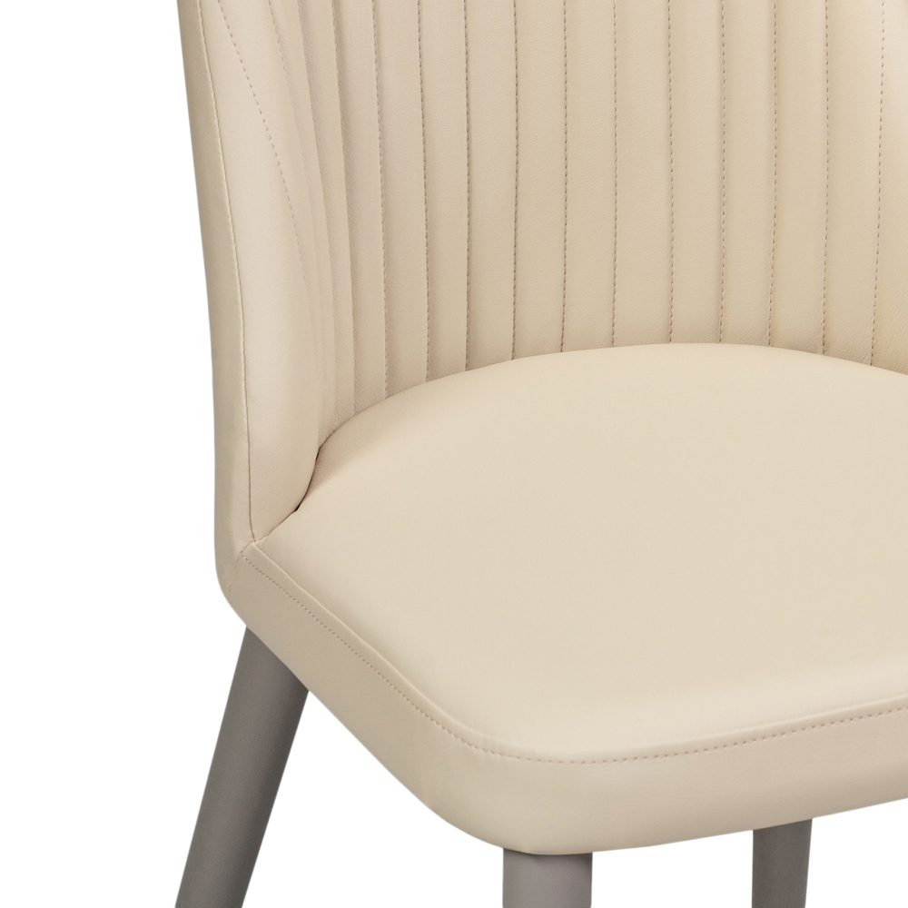 Стул на металлокаркасе Woodville Фена R латте, капучино