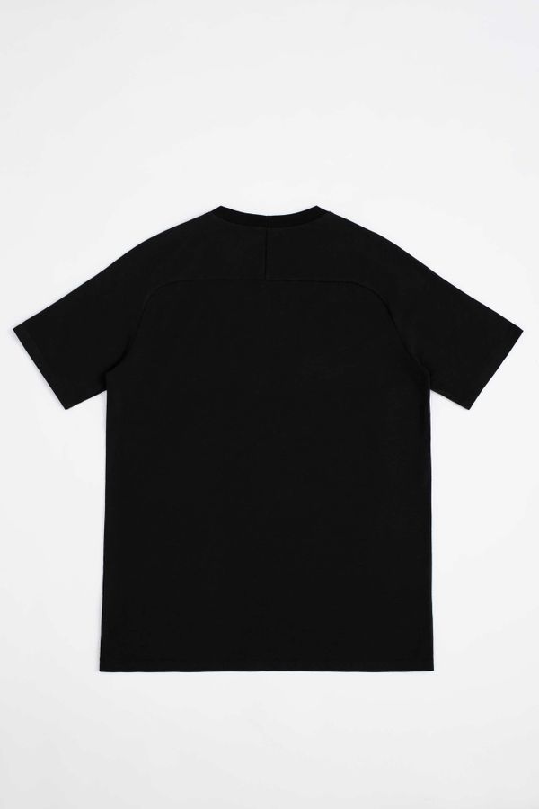 Футболка Базовая Реглан Черная - фото 3