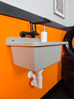 Пластиковая техническая раковина COMPACT GREY