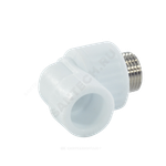 Угольник PP-R комбинированный белый Дн 20х1/2" НР VALFEX 10126020